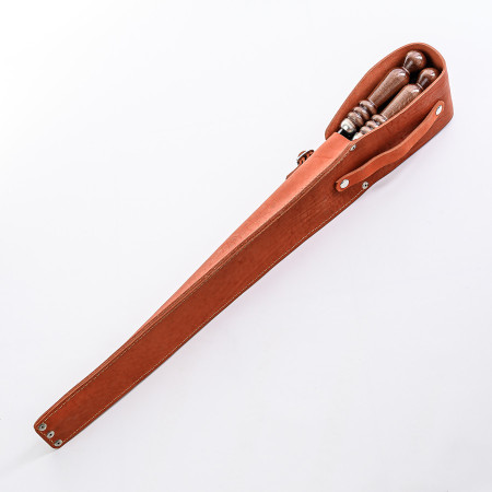 A set of skewers 670*12*3 mm in an orange leather case в Казани