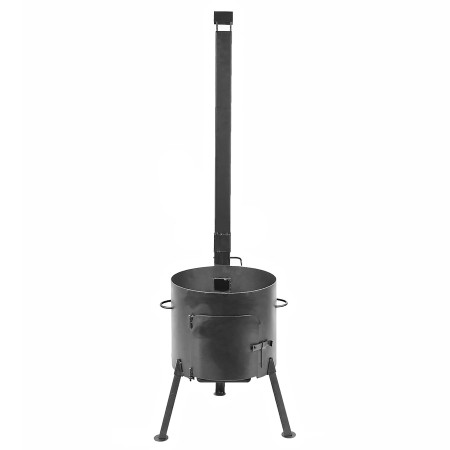 Stove with a diameter of 410 mm with a pipe for a cauldron of 16 liters в Казани